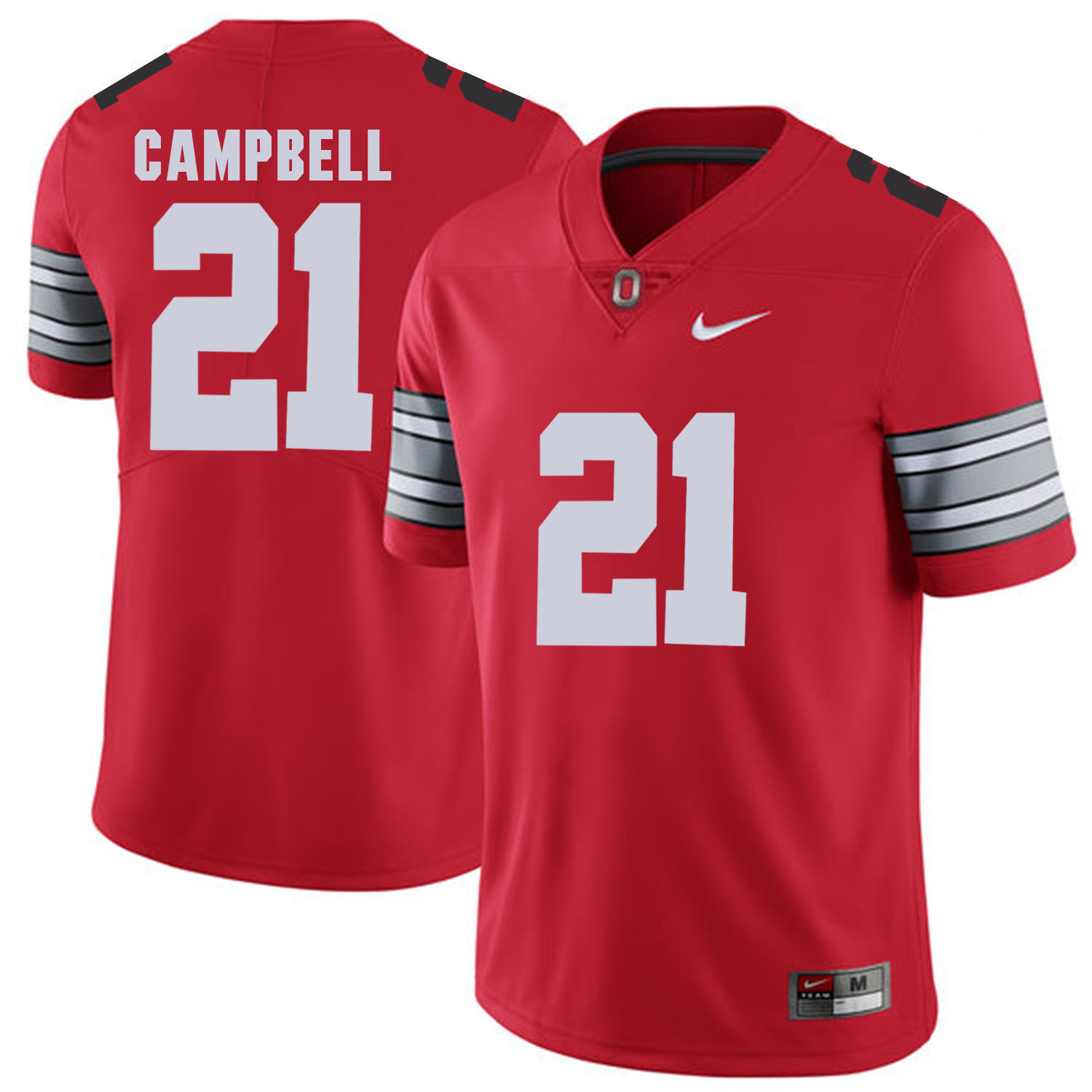 Men Ohio State #21 Gampbell Red Customized NCAA Jerseys